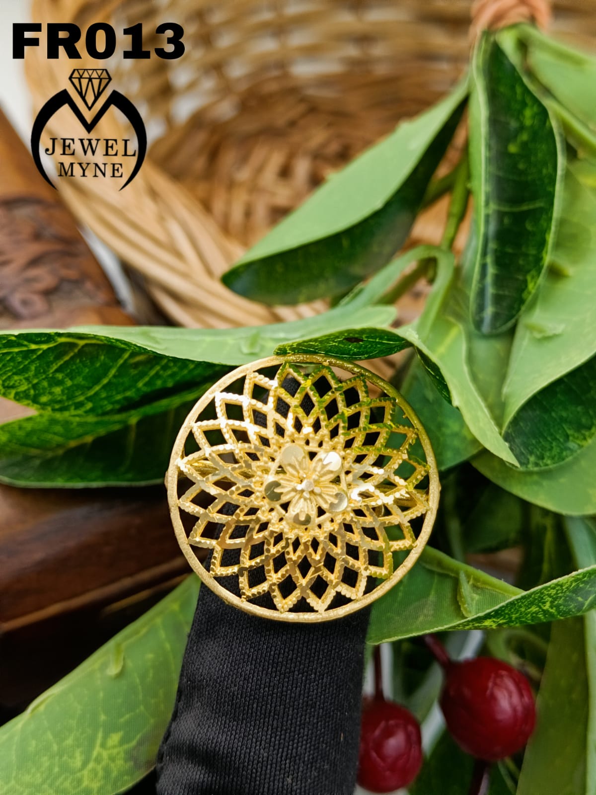Resonance 1 Gm Gold Plated Women Finger Ring