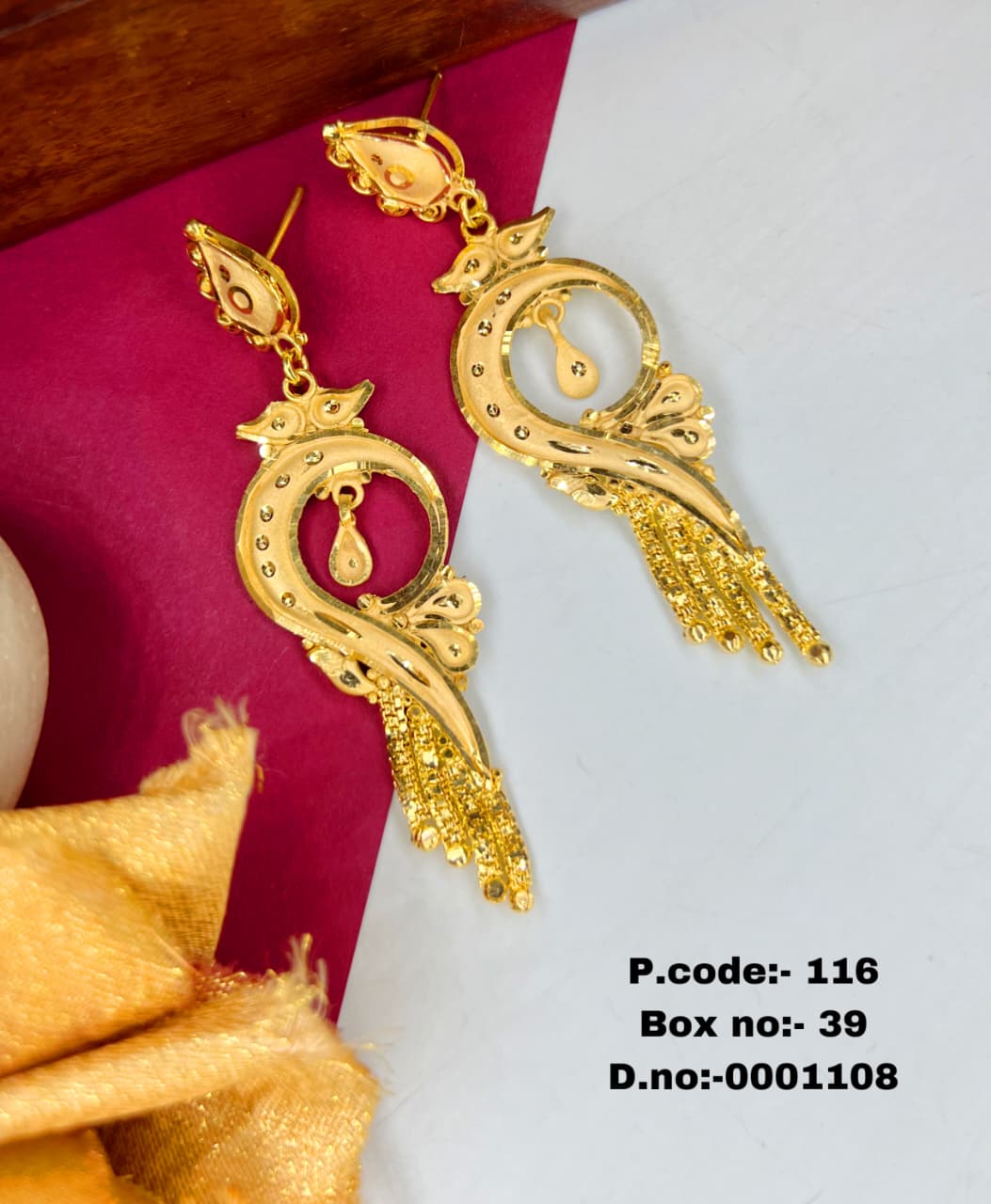 Adhira 1 Gram Gold Plated Chandbali Earings