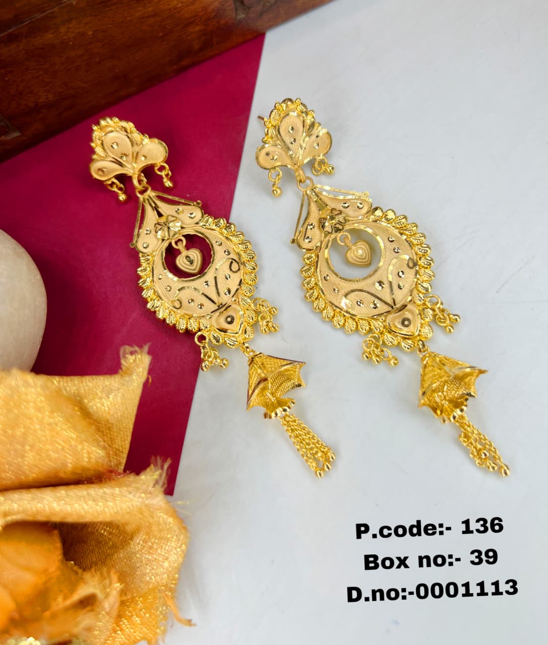 Aashvi 1 Gram Gold Plated Chandbali Earings