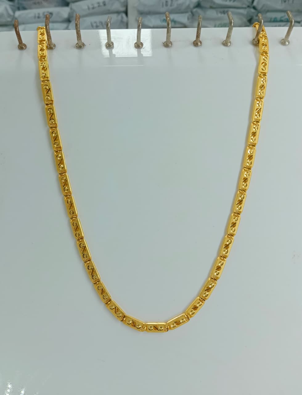 Anagha 1 Gram Gold Pleated Premium Quality Nawabi Chain !