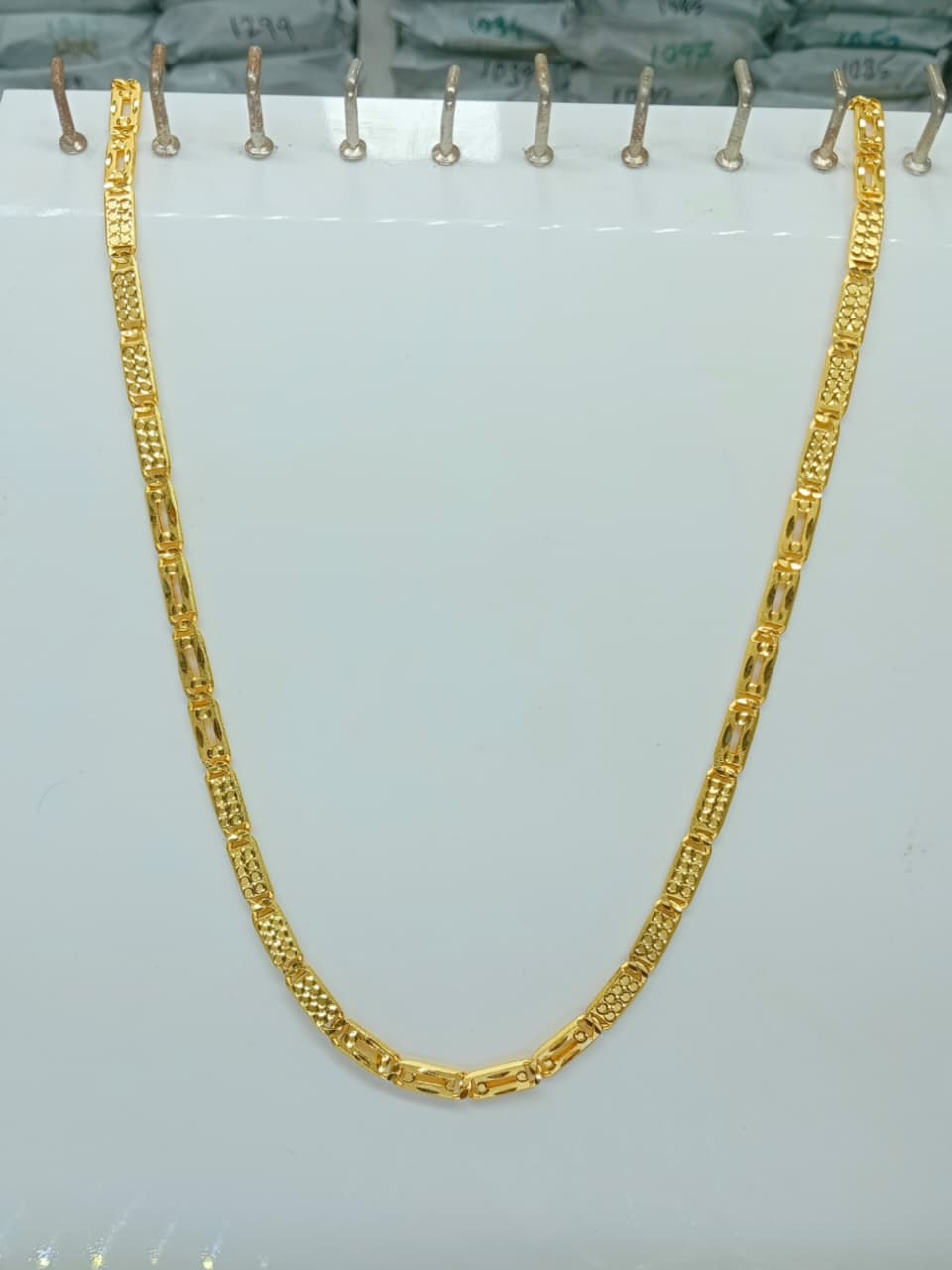 Aja 1 Gram Gold Pleated Premium Quality Nawabi Chain !