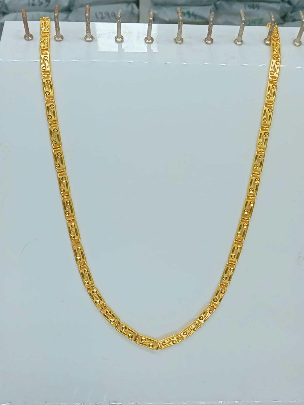 Akshayaguna 1 Gram Gold Pleated Premium Quality Nawabi Chain !