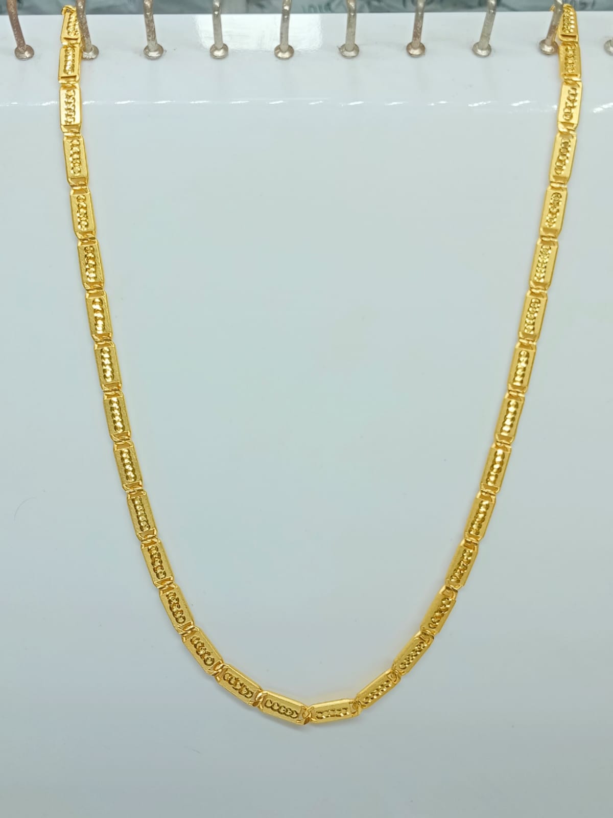 Vishvam 1 Gram Gold Pleated Premium Quality Nawabi Chain !