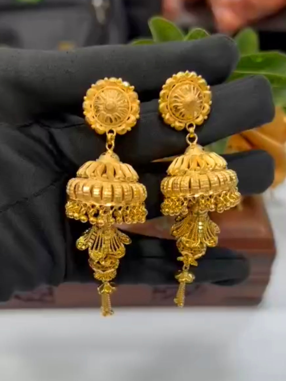 Rina 1 Gram Gold Plated Jhumka Earings