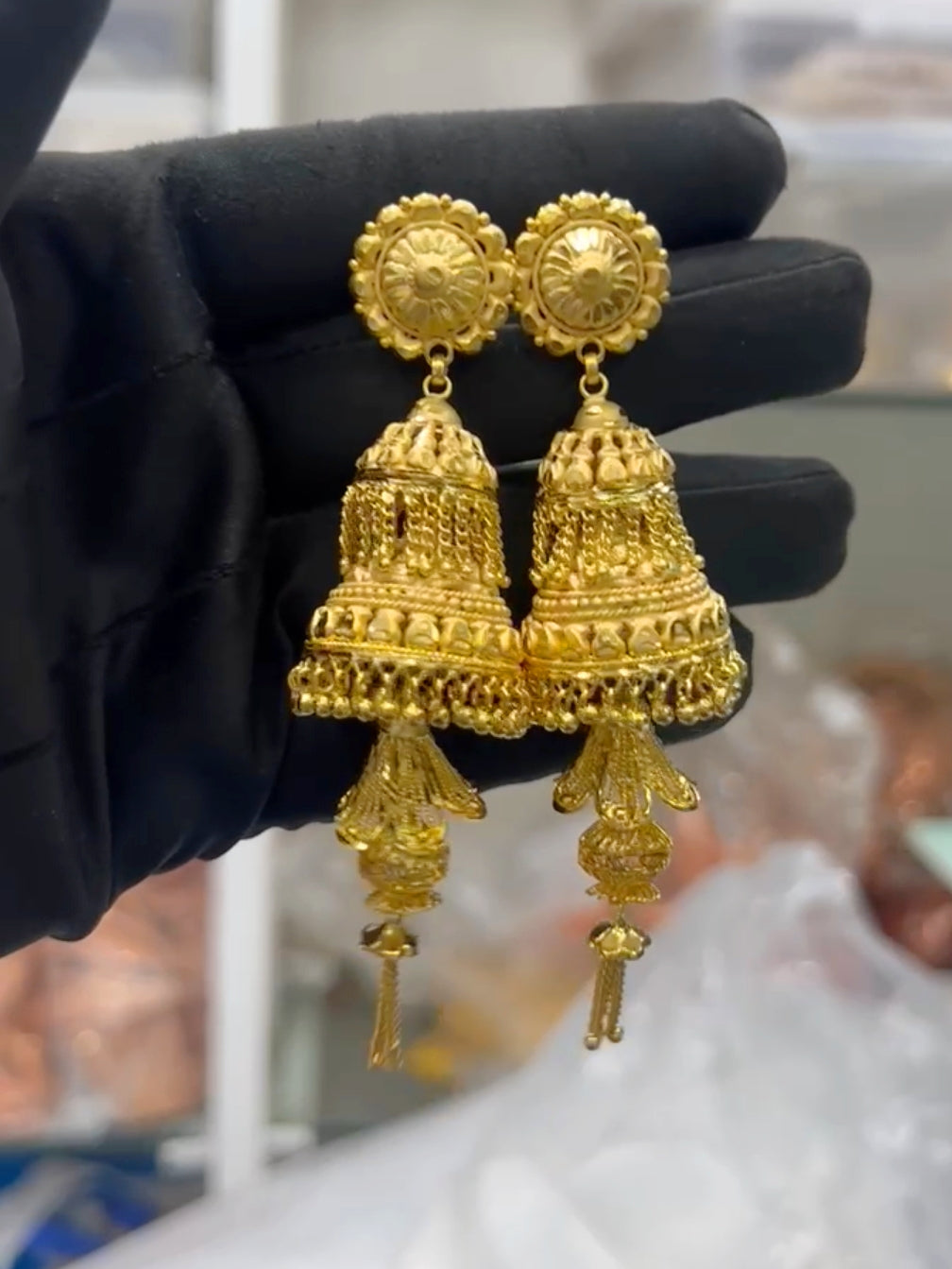Ramya 1 Gram Gold Plated Jhumka Earings