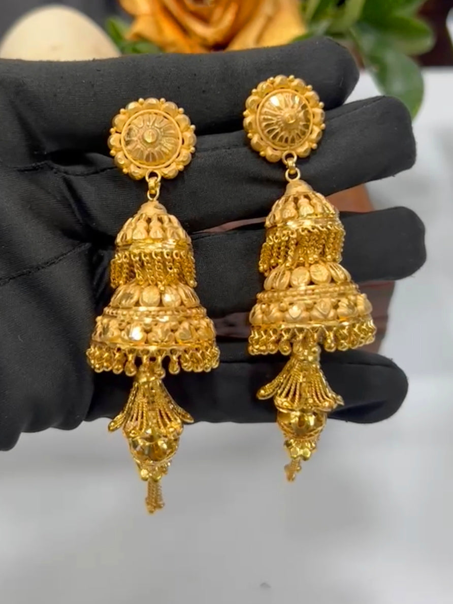 Rani 1 Gram Gold Plated Jhumka Earings