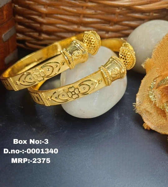 BX-3 One Gram Gold Foaming Women Bangles 0001340