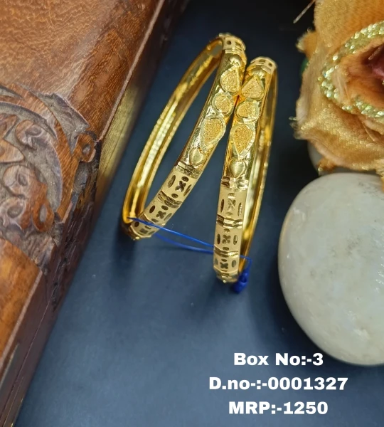 BX-3 One Gram Gold Foaming Women Bangles 0001327