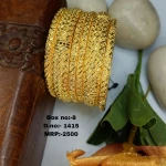 BX-8 One Gram Gold Foaming Women Bangles 0001415