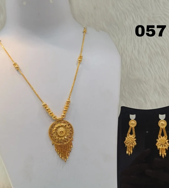 BX-10 One Gram Gold Foaming Chain Pendent Set Dokiya 0000045