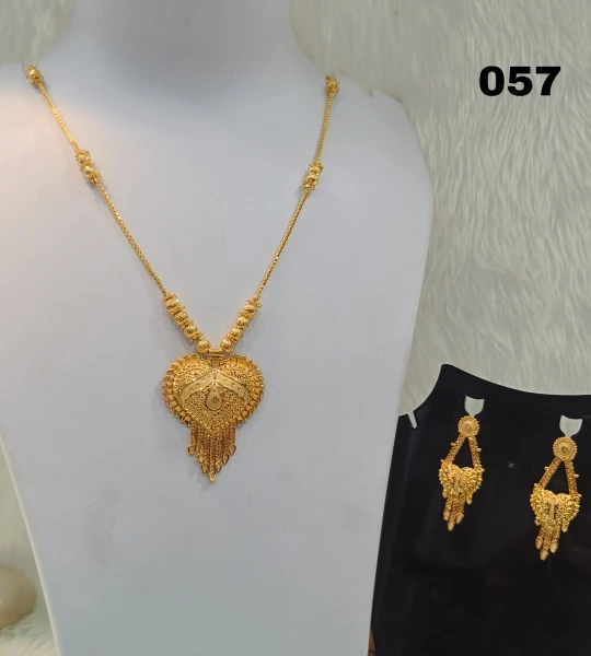 BX-10 One Gram Gold Foaming Chain Pendent Dokiya Set 0000058