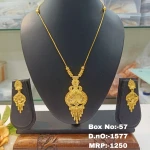 BX-57 One Gram Gold Foaming Chain Pendent Dokiya Set 0001577