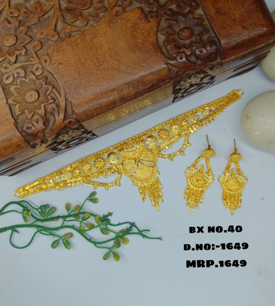 BX-40 One Gram Gold Foaming Designer Fancy Chik Set 0001649