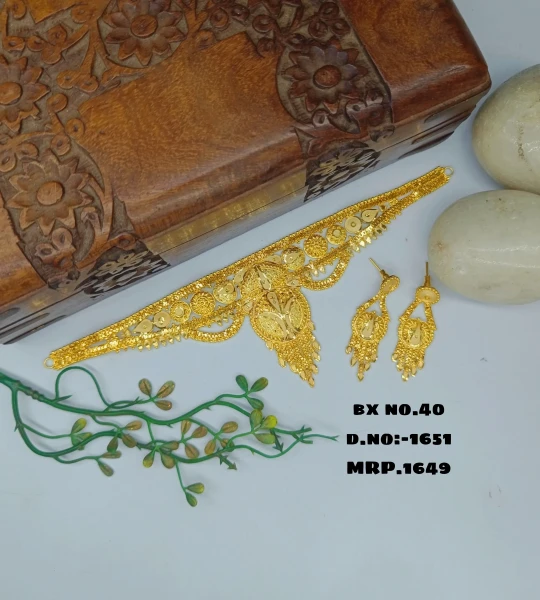 BX-40 One Gram Gold Foaming Designer Fancy Chik Set 0001651