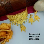 BX-50 One Gram Gold Foaming Designer Choker Set 0001220