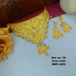 BX-50 One Gram Gold Foaming Designer Choker Set 0001224