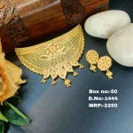 BX-50 One Gram Gold Foaming Designer Choker Set 0001444