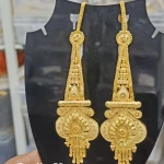 BX-56 One Gram Gold Foaming Designer Kanchain Earings 0001554