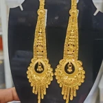 BX-56 One Gram Gold Foaming Designer Kanchain Earings 0001558