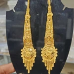 BX-56 One Gram Gold Foaming Designer Kanchain Earings 0001563