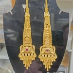 BX-56 One Gram Gold Foaming Designer Kanchain Earings 0001564