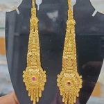 BX-56 One Gram Gold Foaming Designer Kanchain Earings 0001565