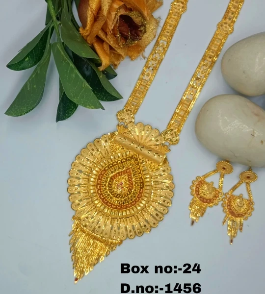 BX-24 One Gram Gold Foaming Rani Har Set 0001456