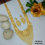 BX-55 One Gram Gold Foaming Jhalar Rani Har Set 0001528