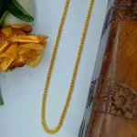 BX-7 One Gram Gold Foaming Neck Chain 0001486