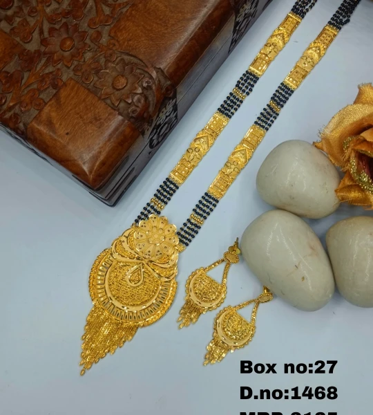 BX-27 One Gram Gold Foaming Designer Koli Mangalsutra 0001468