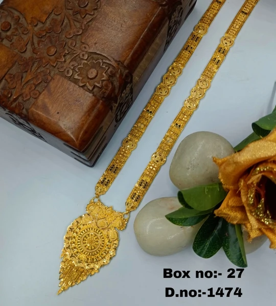 BX-27 One Gram Gold Foaming Designer Koli Mangalsutra 0001474