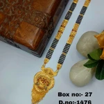 BX-27 One Gram Gold Foaming Designer Koli Mangalsutra 0001476