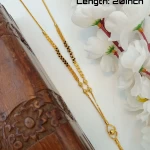 BX-23 One Gram Gold Foaming Designer Short Mangalsutra 0000614