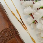 BX-23 One Gram Gold Foaming Designer Short Mangalsutra 0000615