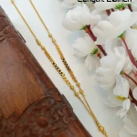 BX-23 One Gram Gold Foaming Designer Short Mangalsutra 0000616