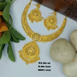 BX-36 One Gram Gold Foaming Designer Necklace Set 0001534