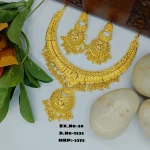 BX-36 One Gram Gold Foaming Designer Necklace Set 0001535