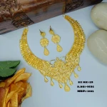 BX-59 One Gram Gold Foaming Designer Necklace Set 0001695