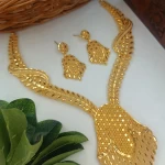 BX-34 One Gram Gold Foaming Designer Designer necklace Set 0000141