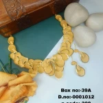 BX-39A One Gram Gold Foaming Dubai Necklace Set 0001012