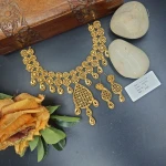 BX-5 One Gram Gold Foaming Dubai Necklace 000701