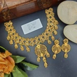 BX-5 One Gram Gold Foaming Dubai Necklace Set 0000703