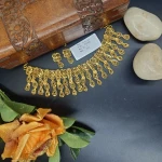 BX-5 One Gram Gold Foaming Dubai Necklace Set 0000096