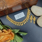 BX-5 One Gram Gold Foaming  Dubai Necklace Set 0000705