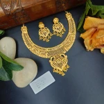 BX-36 One Gram Gold Foaming Dubai Necklace Set 0001245